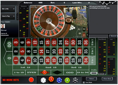 Live Dealer Blackjack Screen Shot
